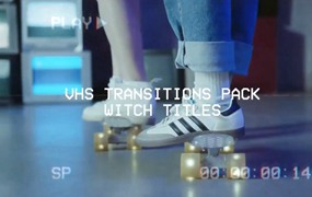 FCPX插件:9个复古VHS录像机故障动画过渡FCPX插件 Transitions Pack VHS