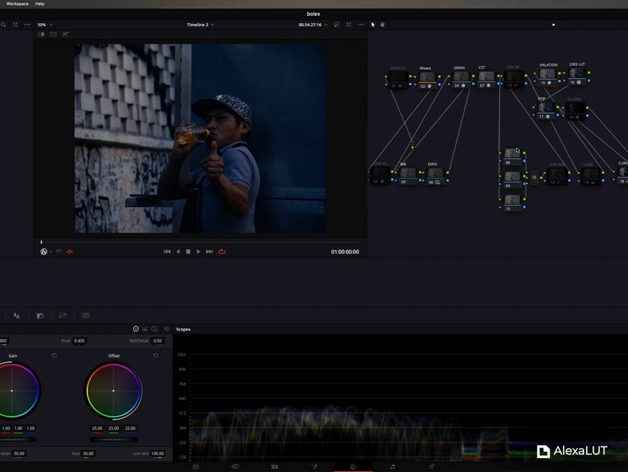 Bolex H16 Powergrade - 16mm film look 独特复古真实胶片扫描16MM胶片模拟电影感风格化、商业短片长片、风光、人像、旅拍、纪录片、达芬奇节点调色预设 , sucaiwan.com