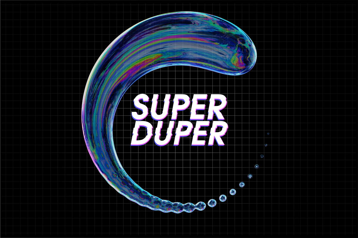 12款科幻全息镭射透明玻璃水晶3d潮流几何mov动态图形/png免抠图套装Super Duper 3d models & animation 图片素材 sucaiwan.com