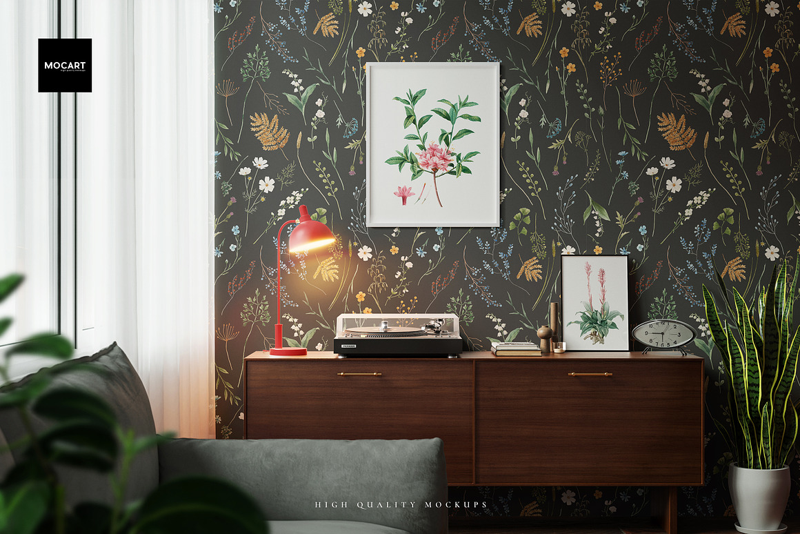 逼真客厅室内墙壁墙纸设计展示效果图psd源文件样机模板素材Living Room Wallpaper Mockup v5 样机素材 第2张-素材湾丨精选海外优质设计素材资源 逼真客厅室内墙壁墙纸设计展示效果图psd源文件样机模板素材Living Room Wallpaper Mockup v5 样机素材 sucaiwan.com