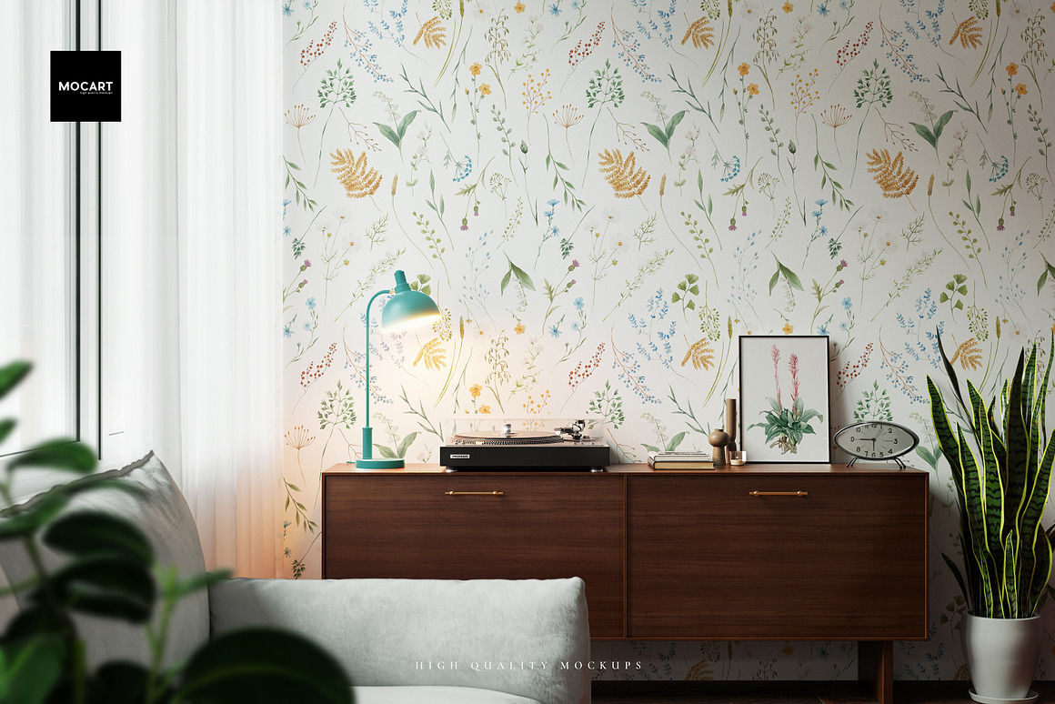 逼真客厅室内墙壁墙纸设计展示效果图psd源文件样机模板素材Living Room Wallpaper Mockup v5 样机素材 第7张-素材湾丨精选海外优质设计素材资源 逼真客厅室内墙壁墙纸设计展示效果图psd源文件样机模板素材Living Room Wallpaper Mockup v5 样机素材 sucaiwan.com