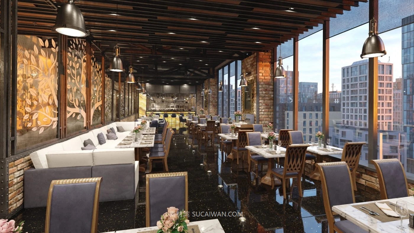3ds Max 10款餐厅饭店酒店咖啡馆室内场景3D模型Evermotion – Archinterior Vol.52 样机素材 第18张-素材湾丨精选海外优质设计素材资源 3ds Max 10款餐厅饭店酒店咖啡馆室内场景3D模型Evermotion – Archinterior Vol.52 样机素材 sucaiwan.com