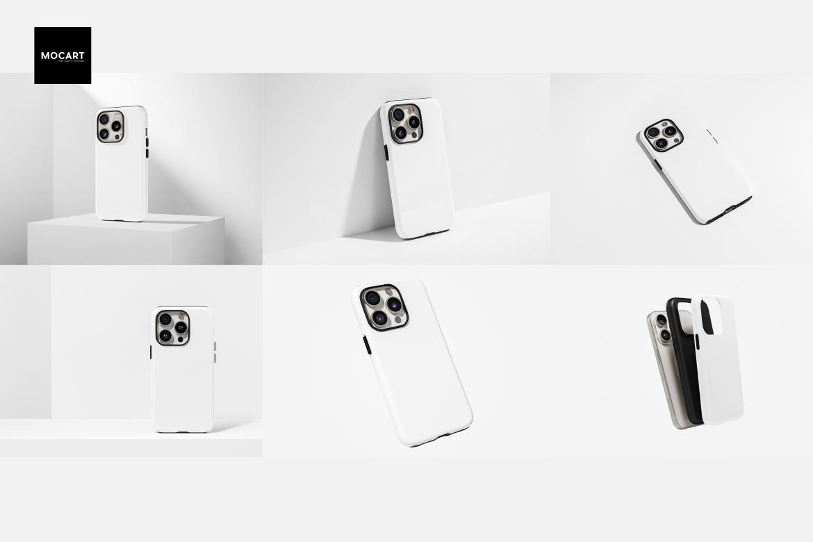 6款逼真iPhone 15 Pro手机壳保护壳塑料壳设计展示贴图PSD样机模板iPhone 15Pro Tough Case Mockup v.12 样机素材 第2张-素材湾丨精选海外优质设计素材资源 6款逼真iPhone 15 Pro手机壳保护壳塑料壳设计展示贴图PSD样机模板iPhone 15Pro Tough Case Mockup v.12 样机素材 sucaiwan.com