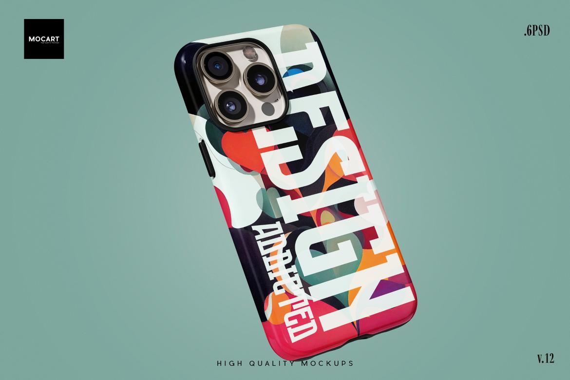 6款逼真iPhone 15 Pro手机壳保护壳塑料壳设计展示贴图PSD样机模板iPhone 15Pro Tough Case Mockup v.12 样机素材 第9张-素材湾丨精选海外优质设计素材资源 6款逼真iPhone 15 Pro手机壳保护壳塑料壳设计展示贴图PSD样机模板iPhone 15Pro Tough Case Mockup v.12 样机素材 sucaiwan.com