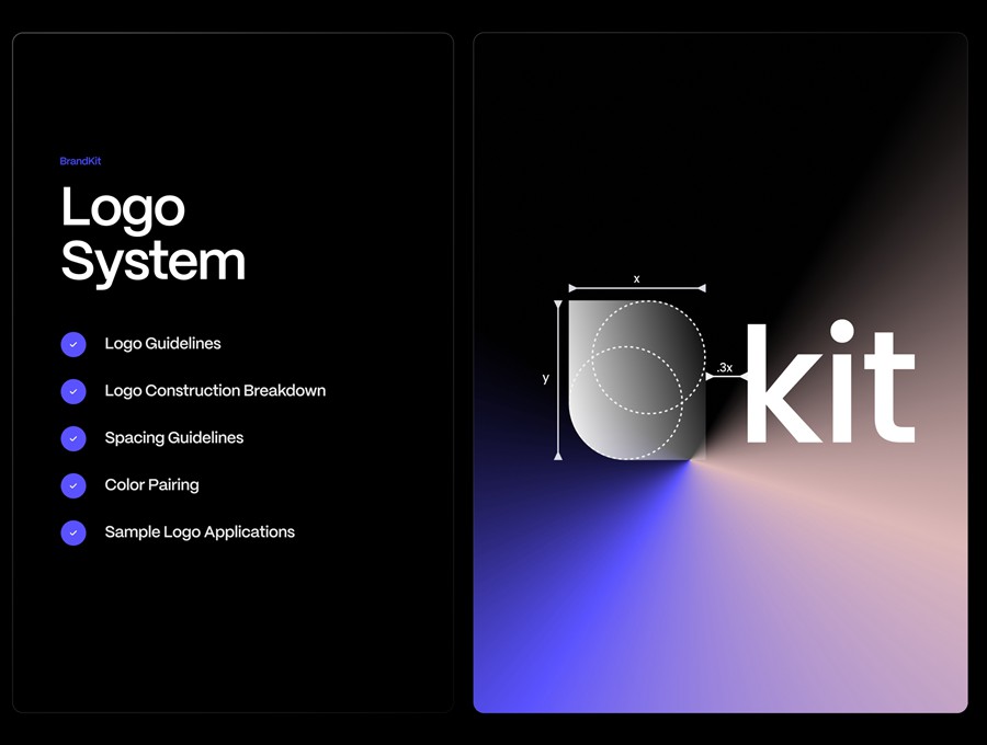 高级精美国外品牌vi识别系统使用规范指南手册设计figma格式模板素材BrandKit Design System 幻灯图表 第11张-素材湾丨精选海外优质设计素材资源 高级精美国外品牌vi识别系统使用规范指南手册设计figma格式模板素材BrandKit Design System 幻灯图表 sucaiwan.com
