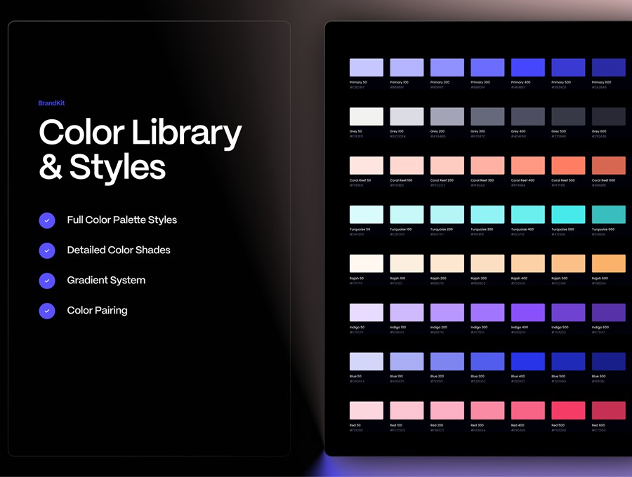 高级精美国外品牌vi识别系统使用规范指南手册设计figma格式模板素材BrandKit Design System 幻灯图表 第13张-素材湾丨精选海外优质设计素材资源 高级精美国外品牌vi识别系统使用规范指南手册设计figma格式模板素材BrandKit Design System 幻灯图表 sucaiwan.com