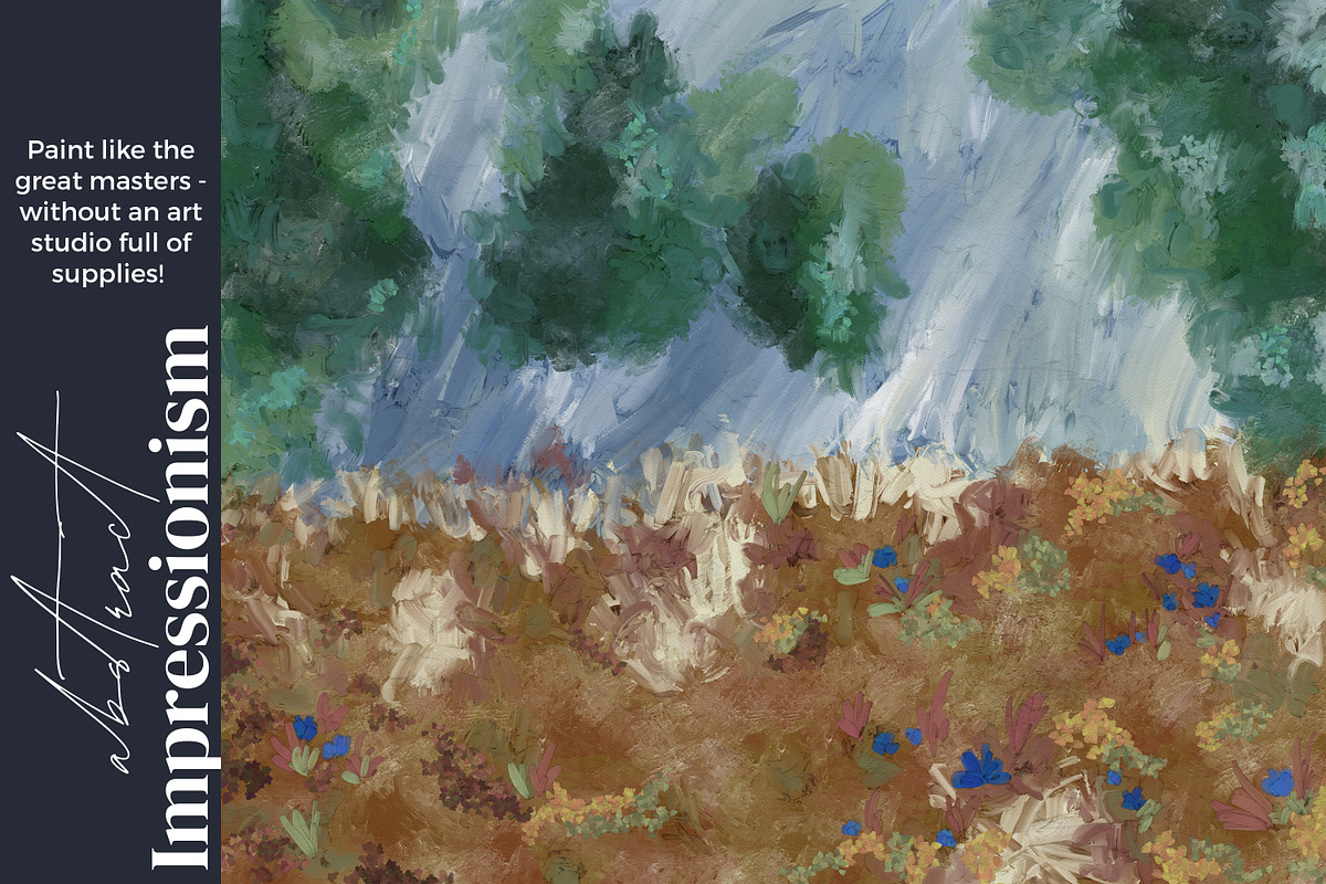 逼真丙烯酸油画绘画效果procreate笔刷画笔画布纹理素材包Painterly Brushes for Procreate by Alaina Jensen 笔刷资源 sucaiwan.com