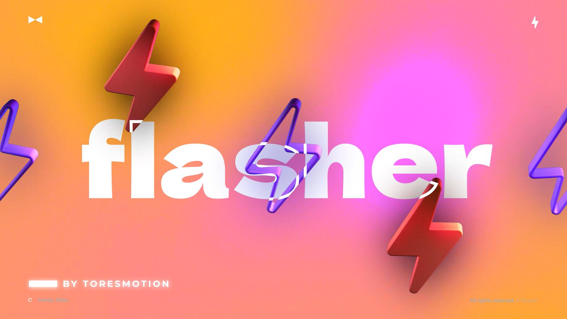 达芬奇模板：创意现代3D闪电时尚现代标题动画 , sucaiwan.com