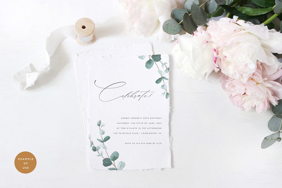 52款独特婚礼主题手绘水彩花卉树叶高清png免抠图设计素材Floria – Botanical Elements 图片素材 sucaiwan.com