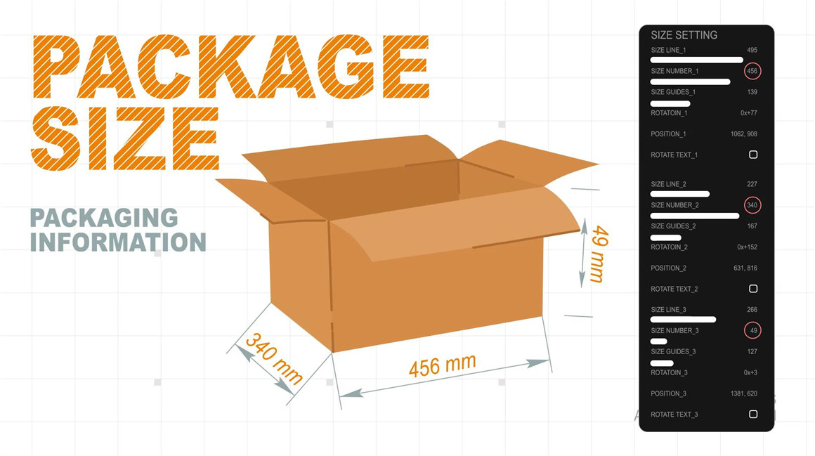 AE模板：创意距离路线标注角度测量数据信息展示效果动画 , sucaiwan.com