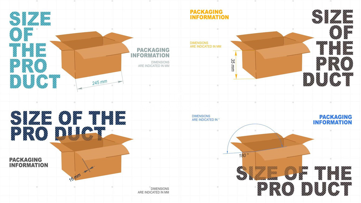 AE模板：创意距离路线标注角度测量数据信息展示效果动画 , sucaiwan.com
