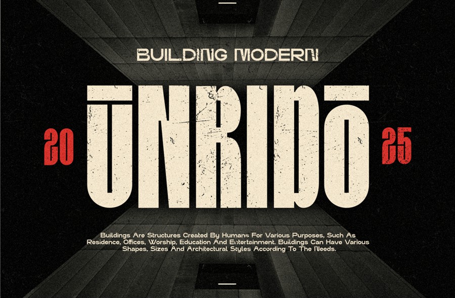 现代时尚品牌海报网页设计无衬线英文字体安装包 Bindoran – Condensed Sans Modern 设计素材 sucaiwan.com