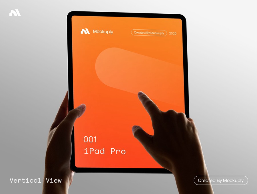 6款4K高清UI网站界面广告设计手持苹果iPad Pro平板电脑贴图PSD样机模板素材iPad Pro in hand 样机素材 sucaiwan.com