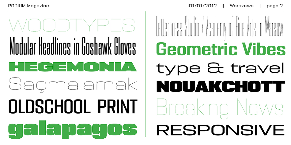 英文字体：极简现代浓缩未来派科技海报标题排版无衬线字体 PODIUM Sharp Font 设计素材 sucaiwan.com