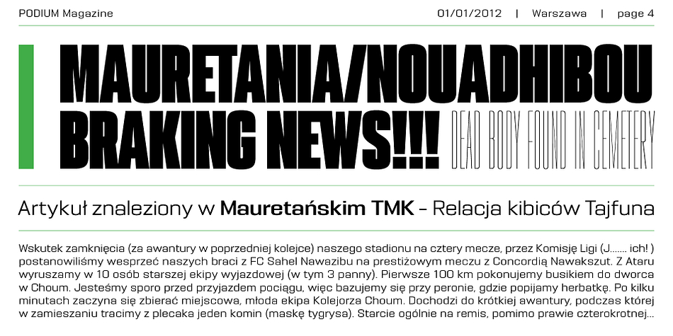 英文字体：极简现代浓缩未来派科技海报标题排版无衬线字体 PODIUM Sharp Font 设计素材 sucaiwan.com