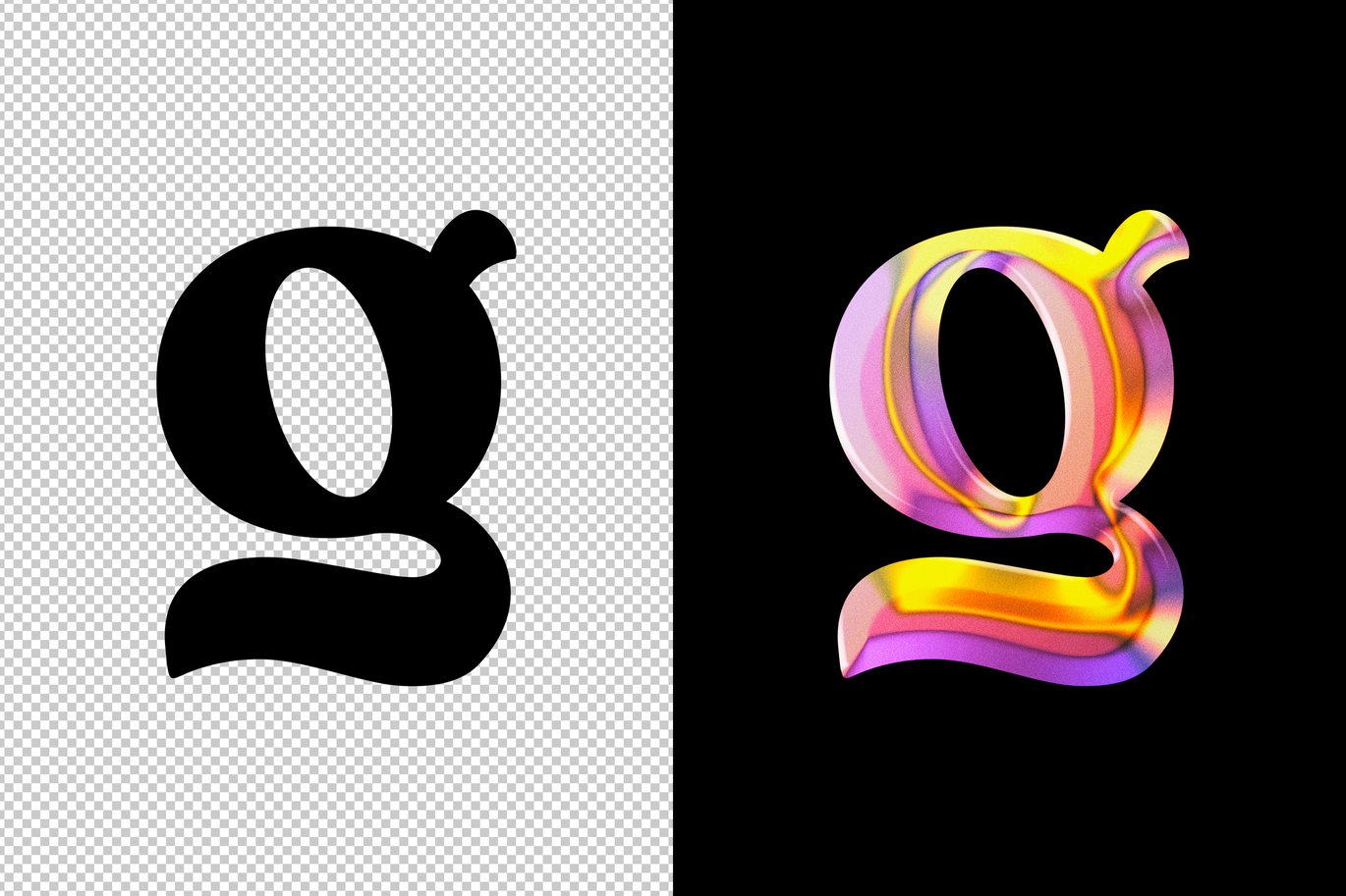 全息闪光金属镀铬效果ps标题文本特效滤镜样机 Chrome Metal Text & Logo Effect 插件预设 第3张-素材湾丨精选海外优质设计素材资源 全息闪光金属镀铬效果ps标题文本特效滤镜样机 Chrome Metal Text & Logo Effect 插件预设 sucaiwan.com