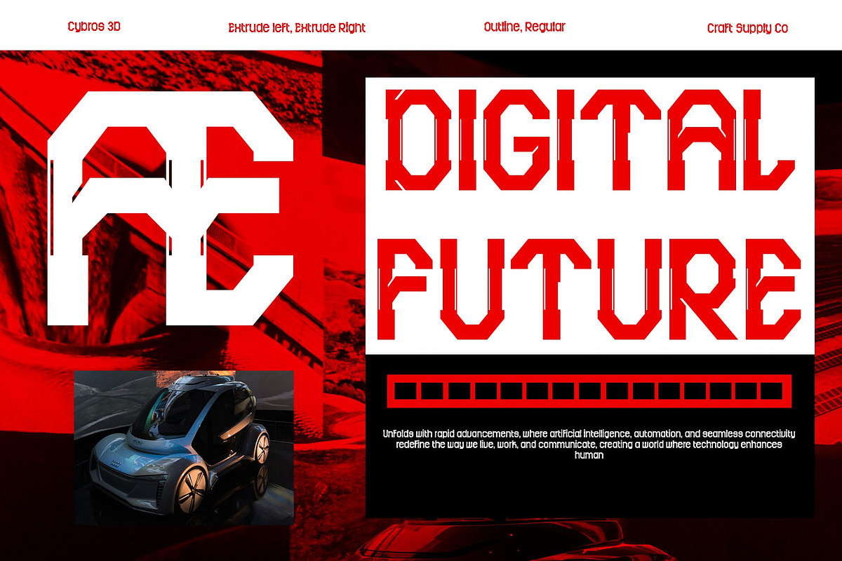 时尚未来科幻品牌海报游戏设计无衬线英文字体安装包 Cybros 3D 设计素材 第8张-素材湾丨精选海外优质设计素材资源 时尚未来科幻品牌海报游戏设计无衬线英文字体安装包 Cybros 3D 设计素材 sucaiwan.com