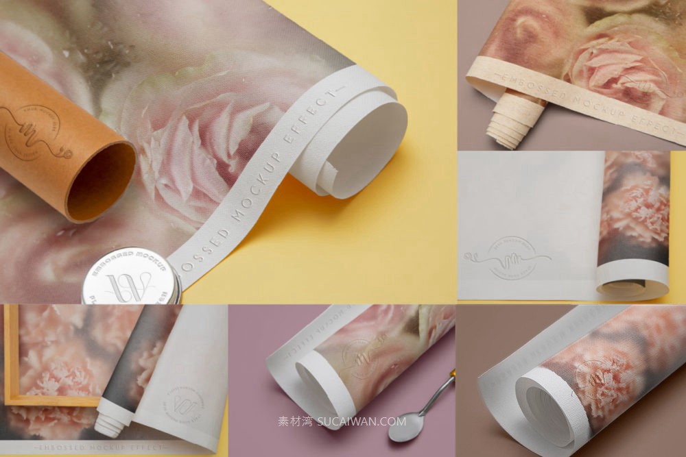 12款室内墙壁壁纸墙纸印花图案设计展示效果图psd样机模板Wallpaper Mockup 样机素材 sucaiwan.com