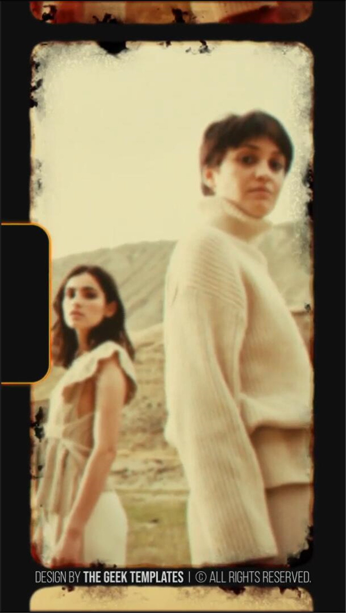 AE/PR模板：80年代复古Super 8mm胶片电影放映机竖屏叠加模板素材包 , sucaiwan.com