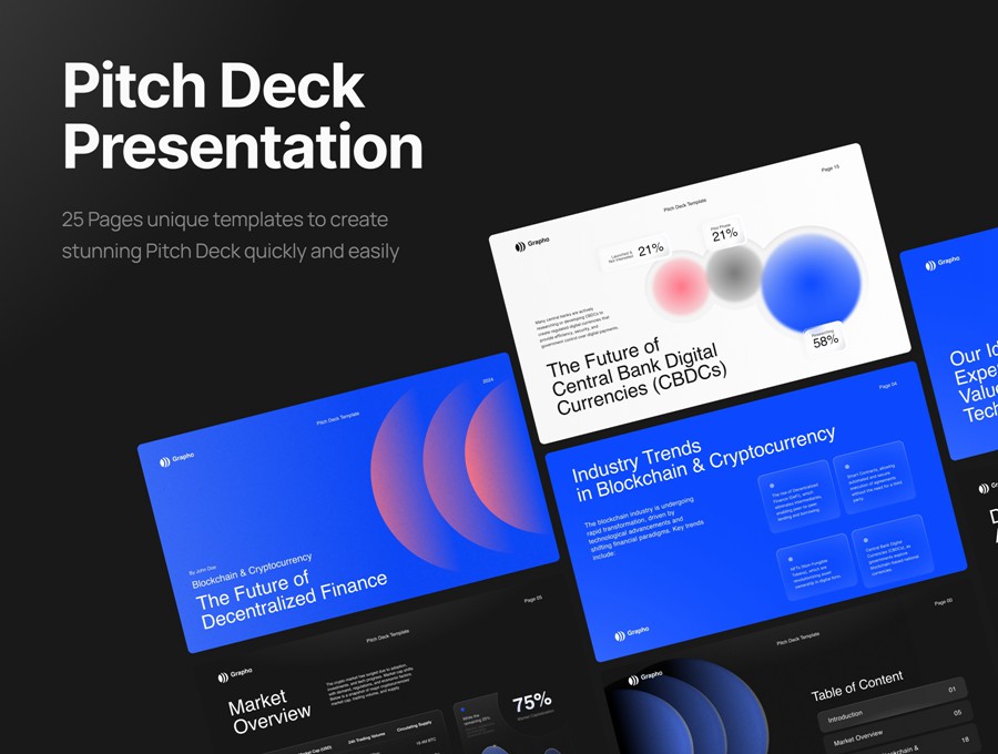 25页国外极简风格年度报表简报品牌策划营销提案幻灯片设计figma/ppt格式素材Grapho – Blockchain and Cryptocurrency Pitch Deck 幻灯图表 第2张-素材湾丨精选海外优质设计素材资源 25页国外极简风格年度报表简报品牌策划营销提案幻灯片设计figma/ppt格式素材Grapho – Blockchain and Cryptocurrency Pitch Deck 幻灯图表 sucaiwan.com