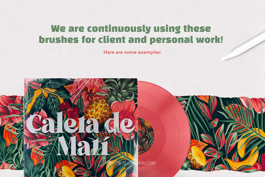 70款水墨水彩干画笔飞溅绘画效果procreate笔刷画笔画布纹理设计素材套装Wet & Dry Procreate Brush Set 笔刷资源 sucaiwan.com