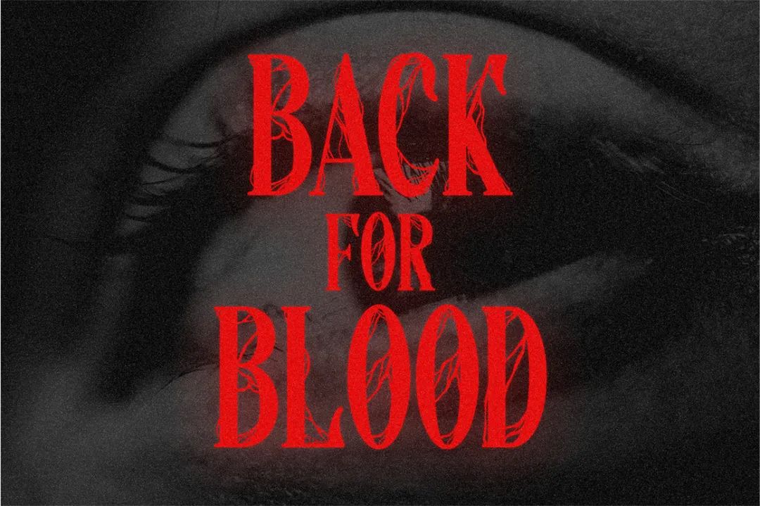 英文字体：复古黑暗哥特式美学恐怖阴郁艺术剪辑排版视觉封面海报字体 Bloodrage Gothic Display Serif Font , sucaiwan.com