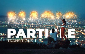 魔法粒子分解淡入淡出转场过渡达芬奇预设 Magic Particle Transition