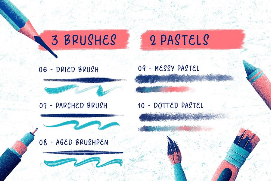 全面Procreate大师班绘画教程+铅笔蜡笔水墨海绵喷雾器笔刷素材套装The Slayout Lettering Masterclass 笔刷资源 第16张-素材湾丨精选海外优质设计素材资源 全面Procreate大师班绘画教程+铅笔蜡笔水墨海绵喷雾器笔刷素材套装The Slayout Lettering Masterclass 笔刷资源 sucaiwan.com