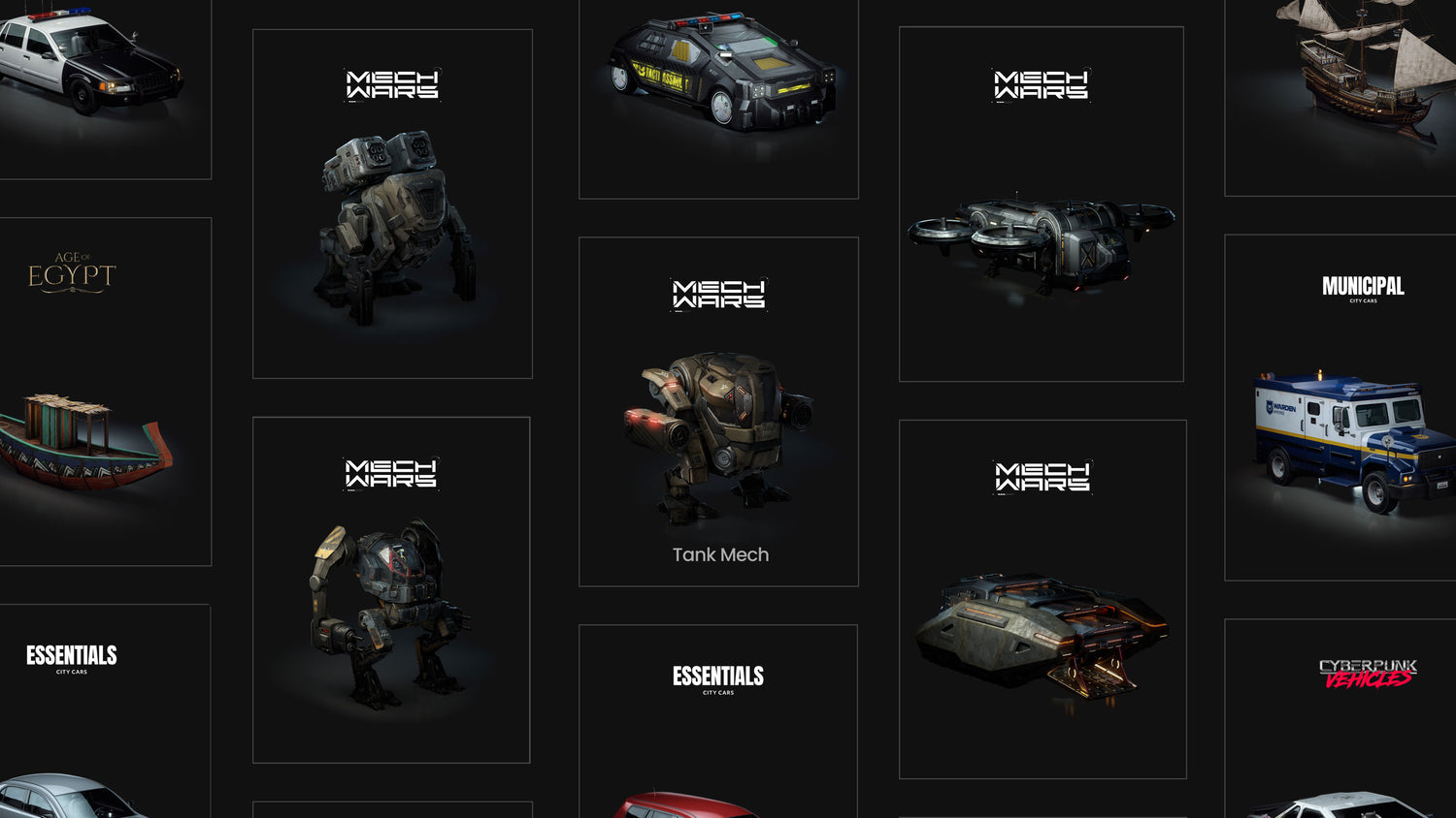 Blender未来科幻作战机器人装甲坦克运输车3D模型 Kitbash3D – Mech Wars , 第7张-素材湾丨精选海外优质设计素材资源 Blender未来科幻作战机器人装甲坦克运输车3D模型 Kitbash3D – Mech Wars , sucaiwan.com