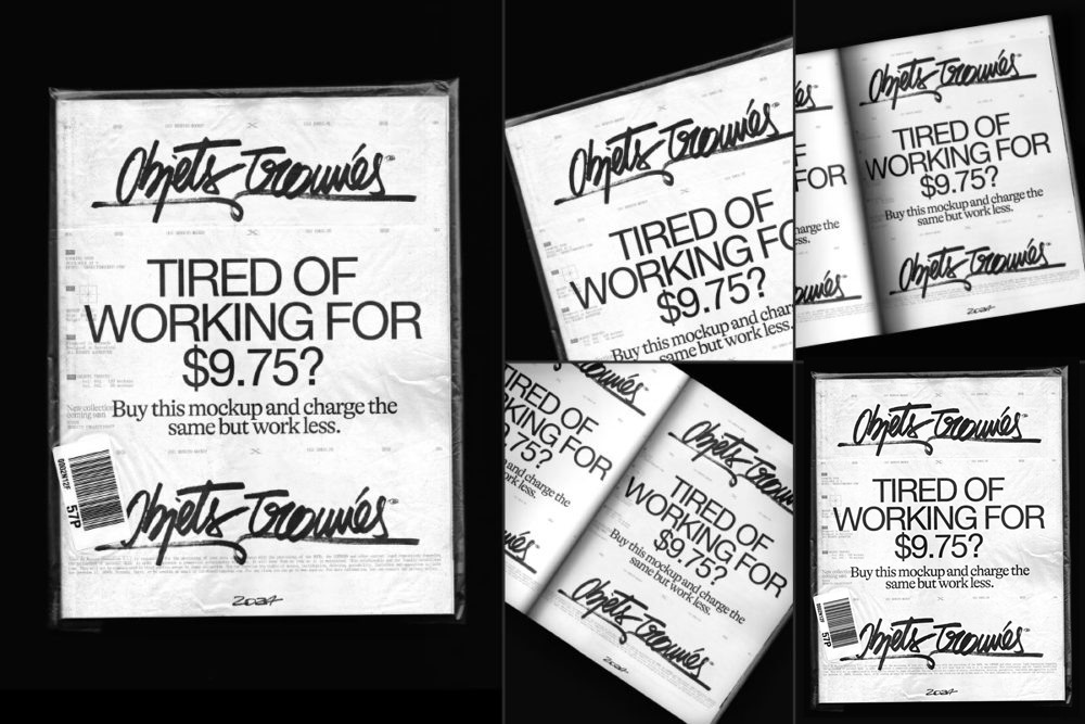 8款国外画册杂志海报单页打火机vi设计展示效果图psd样机模板素材Bendito Mockup – Objets Trouvés Mockup Collection Vol 3 , sucaiwan.com