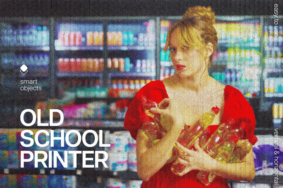 复古老式riso打印照片效果ps特效滤镜样机 Old School Printer Photo Effect , 第1张-素材湾丨精选海外优质设计素材资源 复古老式riso打印照片效果ps特效滤镜样机 Old School Printer Photo Effect , sucaiwan.com