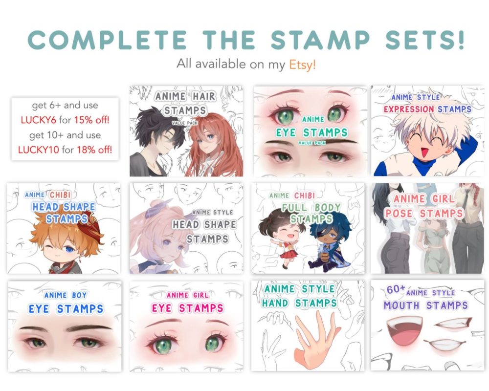 平滑柔软动漫绘画线条素描procreate笔刷画笔素材 Soft Aesthetic Anime Brush Set for Procreate , 第9张-素材湾丨精选海外优质设计素材资源 平滑柔软动漫绘画线条素描procreate笔刷画笔素材 Soft Aesthetic Anime Brush Set for Procreate , sucaiwan.com