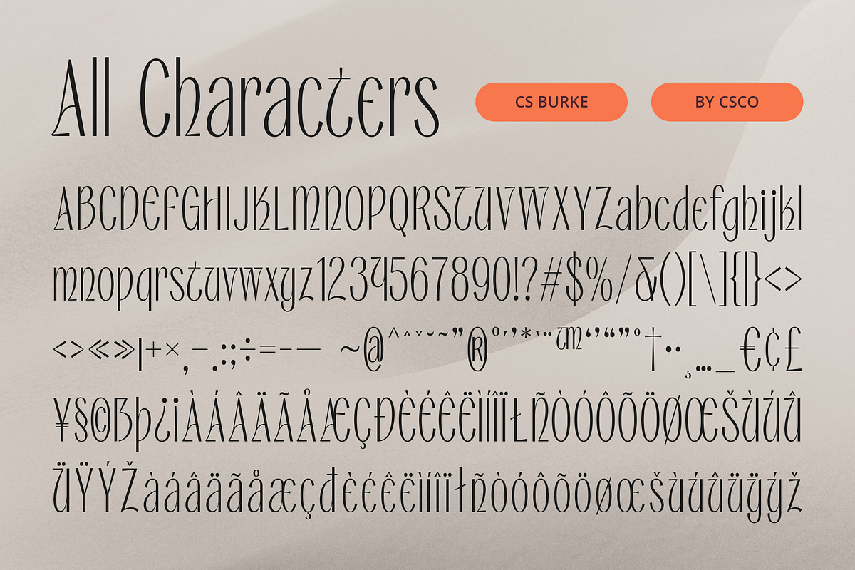 现代优雅品牌杂志包装徽标设计无衬线英文字体安装包 Burke – Classic Font , 第8张-素材湾丨精选海外优质设计素材资源 现代优雅品牌杂志包装徽标设计无衬线英文字体安装包 Burke – Classic Font , sucaiwan.com