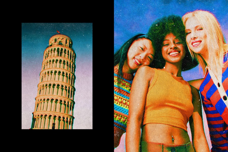 复古半色调划痕照片效果ps特效滤镜样机 Grunge Print Photo Effect , 第2张-素材湾丨精选海外优质设计素材资源 复古半色调划痕照片效果ps特效滤镜样机 Grunge Print Photo Effect , sucaiwan.com