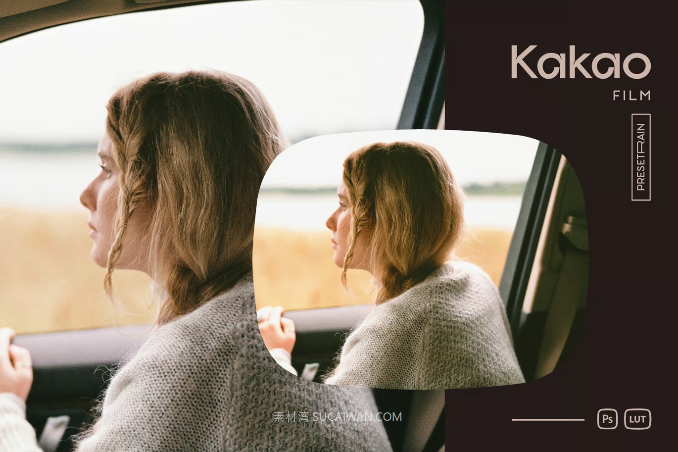 自然美学巧克力风格暖色调电影摄影照片调色Ps动作&LUT预设包 Kakao Photoshop Action and LUT , sucaiwan.com