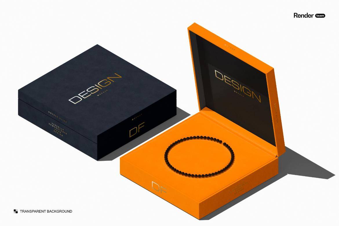 时尚珠宝项链戒指手串包装盒设计展示贴图PSD样机模板素材 Jewelry Box Mockup Set , 第3张-素材湾丨精选海外优质设计素材资源 时尚珠宝项链戒指手串包装盒设计展示贴图PSD样机模板素材 Jewelry Box Mockup Set , sucaiwan.com