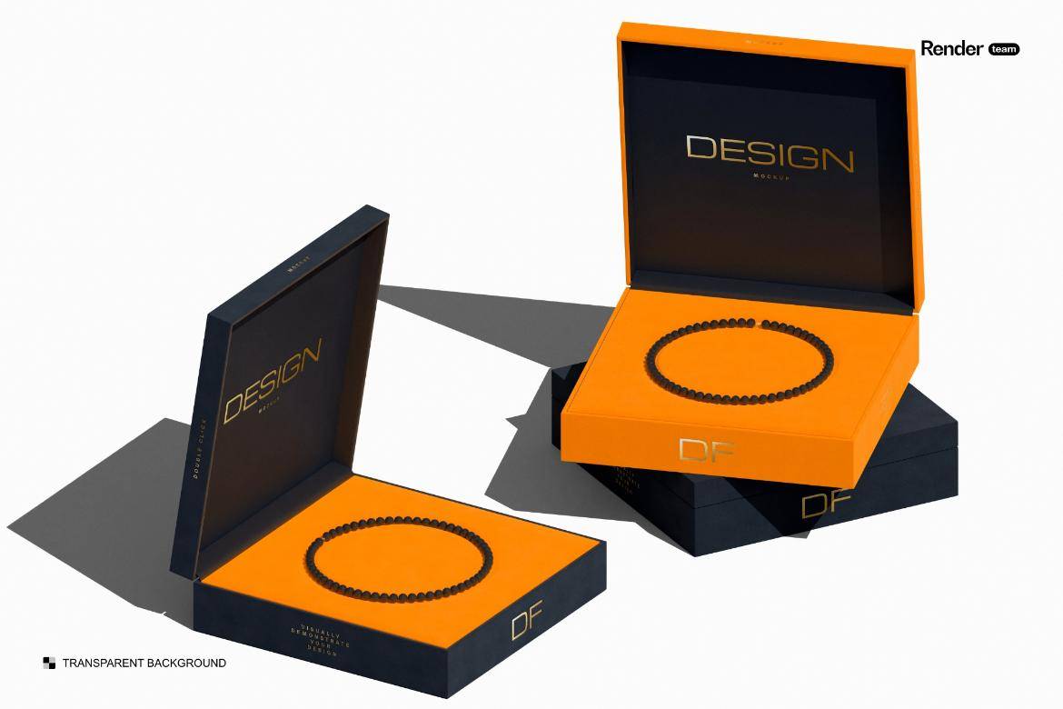 时尚珠宝项链戒指手串包装盒设计展示贴图PSD样机模板素材 Jewelry Box Mockup Set , 第4张-素材湾丨精选海外优质设计素材资源 时尚珠宝项链戒指手串包装盒设计展示贴图PSD样机模板素材 Jewelry Box Mockup Set , sucaiwan.com