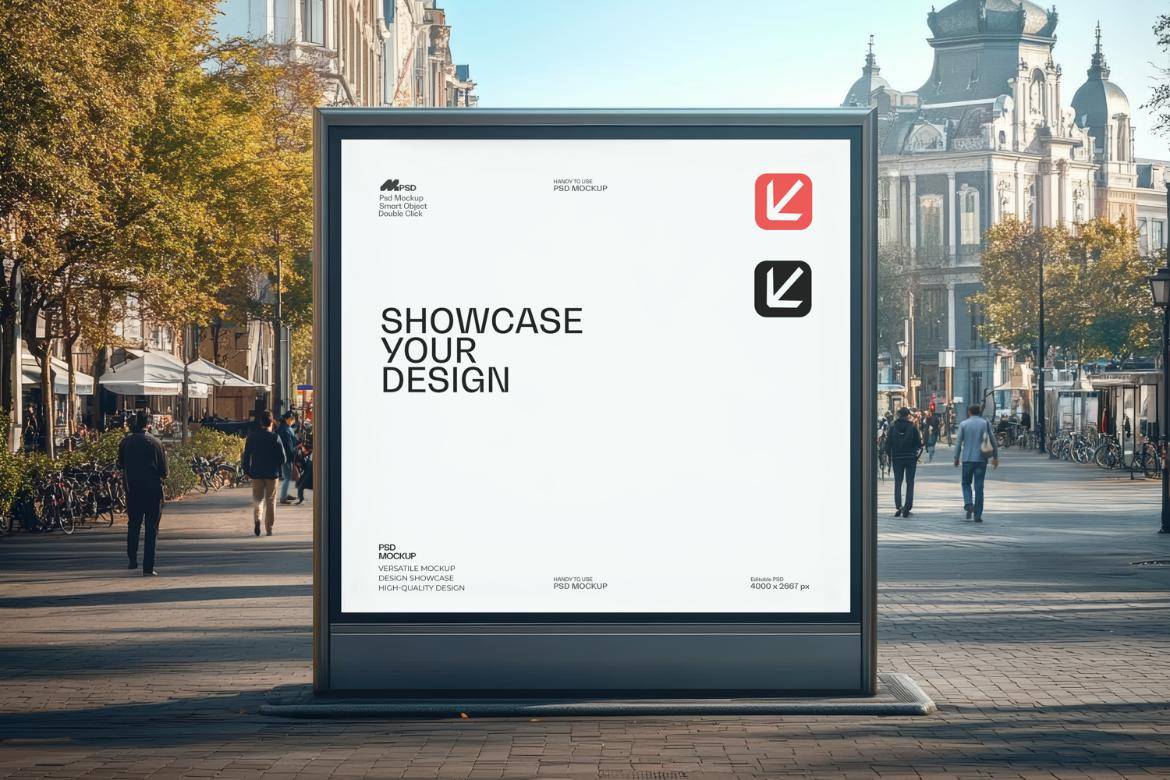 5款国外城市街头海报广告牌指示牌设计PS展示贴图效果图样机模板 Sidewalk Advertising Billboard Mockup , 第2张-素材湾丨精选海外优质设计素材资源 5款国外城市街头海报广告牌指示牌设计PS展示贴图效果图样机模板 Sidewalk Advertising Billboard Mockup , sucaiwan.com