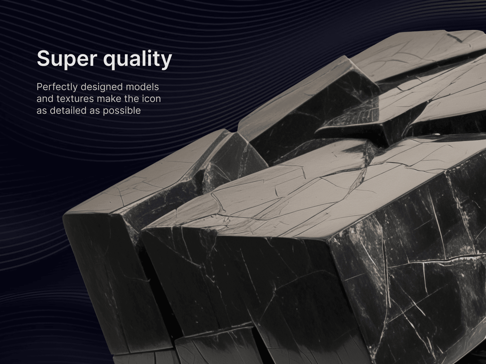 16款现代科技感金属镀铬3D立体抽象艺术几何图形插图设计PNG/Figma格式素材 Uniority by Сraftwork , sucaiwan.com