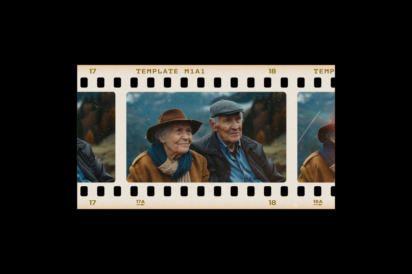 复古做旧电影胶片边框模拟燥点划痕图像照片PSD特效样机素材 Film Frames Mockups 插件预设 sucaiwan.com