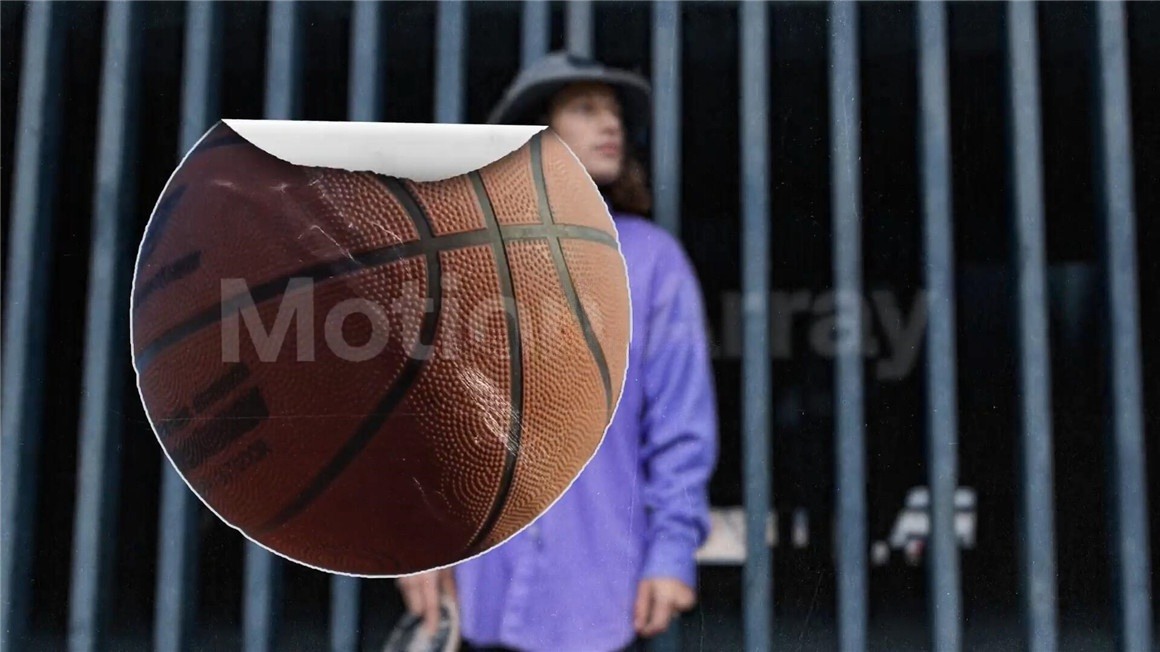 AE模板：10个复古拼贴艺术纸团打开效果转场过渡 , sucaiwan.com