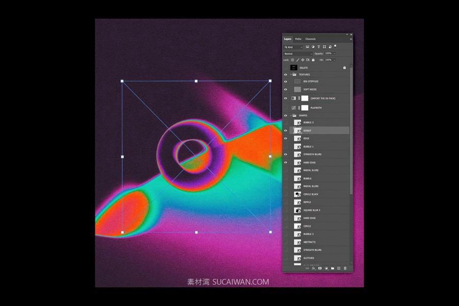 30个超现代沉浸式弥散光彩虹色液态金属纹理背景配色PSD源文件套装 Holographix — Gradient Generator 图片素材 sucaiwan.com