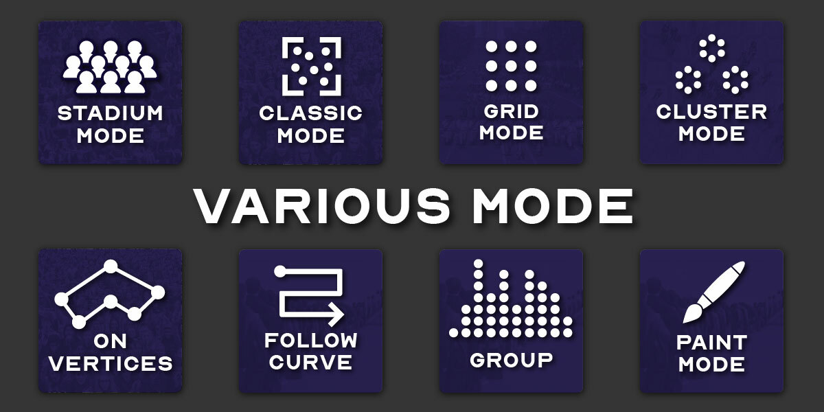 Blender人群集群动画模拟插件+模型预设 Population Pro V1.1.2 Blender Market – Population – Human Crowd Simulation , 第5张-素材湾丨精选海外优质设计素材资源 Blender人群集群动画模拟插件+模型预设 Population Pro V1.1.2 Blender Market – Population – Human Crowd Simulation , sucaiwan.com