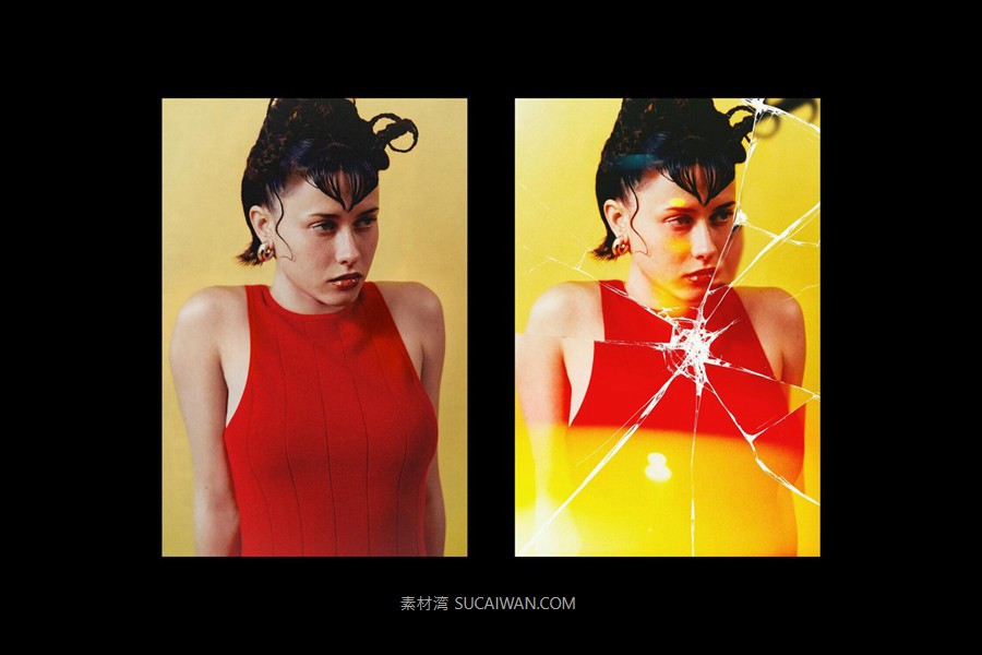 失真扭曲破碎玻璃照片效果ps特效滤镜样机 Cracked Lens Photo Effect , 第3张-素材湾丨精选海外优质设计素材资源 失真扭曲破碎玻璃照片效果ps特效滤镜样机 Cracked Lens Photo Effect , sucaiwan.com