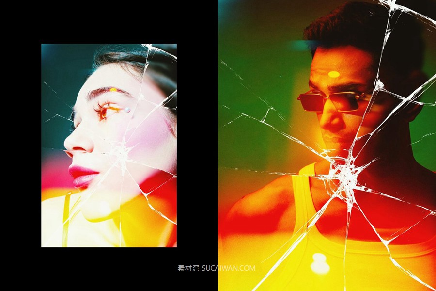 失真扭曲破碎玻璃照片效果ps特效滤镜样机 Cracked Lens Photo Effect , 第5张-素材湾丨精选海外优质设计素材资源 失真扭曲破碎玻璃照片效果ps特效滤镜样机 Cracked Lens Photo Effect , sucaiwan.com