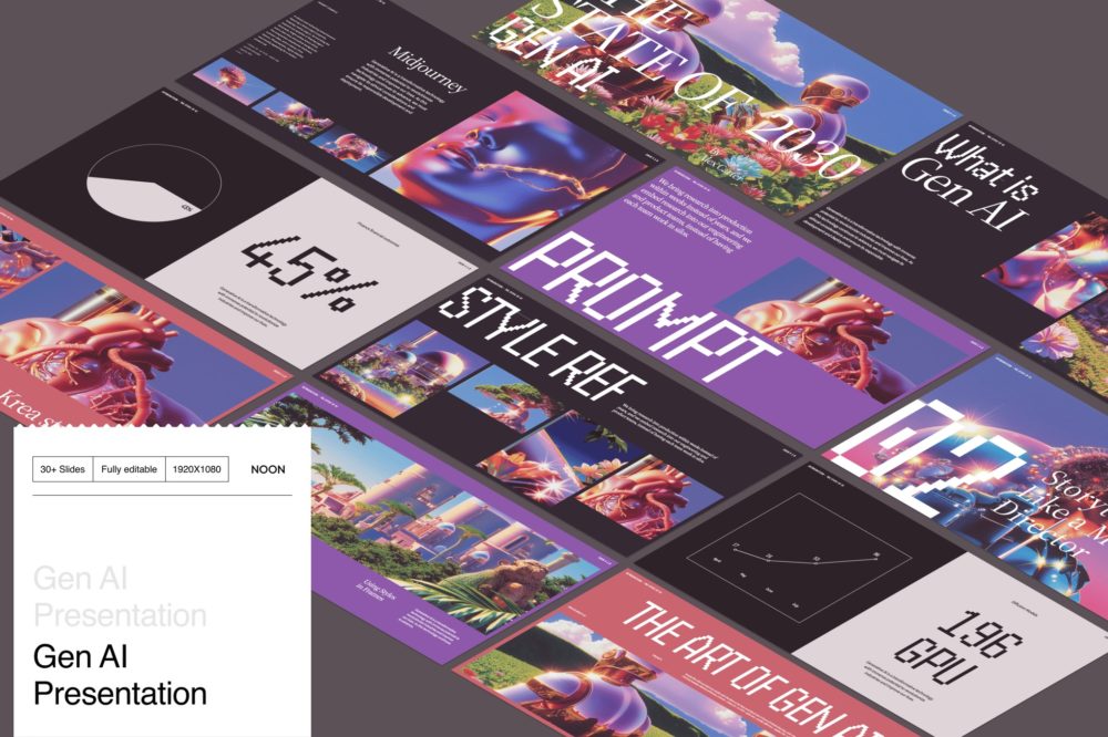 现代时尚AI企业营销策划演示文稿设计Keynote模版 Gen AI Presentation Keynote , 第1张-素材湾丨精选海外优质设计素材资源 现代时尚AI企业营销策划演示文稿设计Keynote模版 Gen AI Presentation Keynote , sucaiwan.com