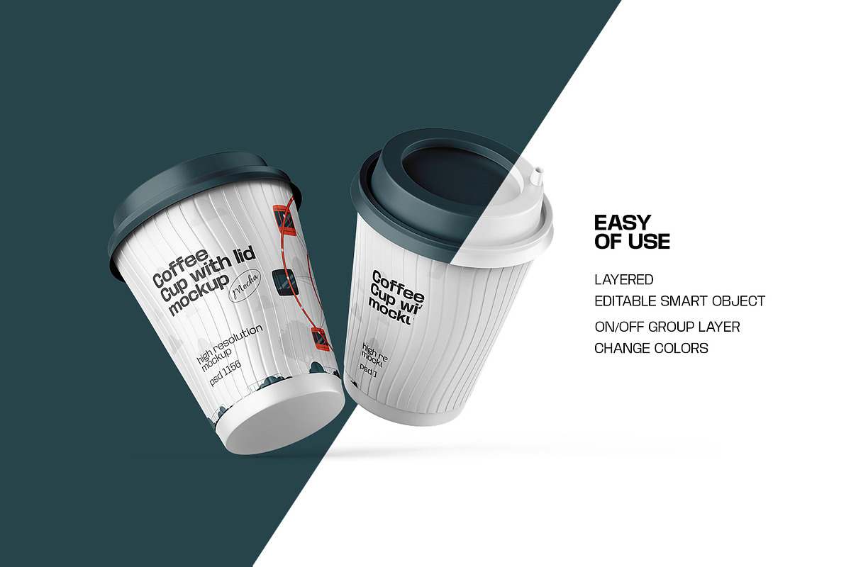 10款逼真一次性咖啡奶茶果汁外卖纸杯塑料杯设计展示效果图PSD样机模板Reusable Coffee Cup Mockup , sucaiwan.com