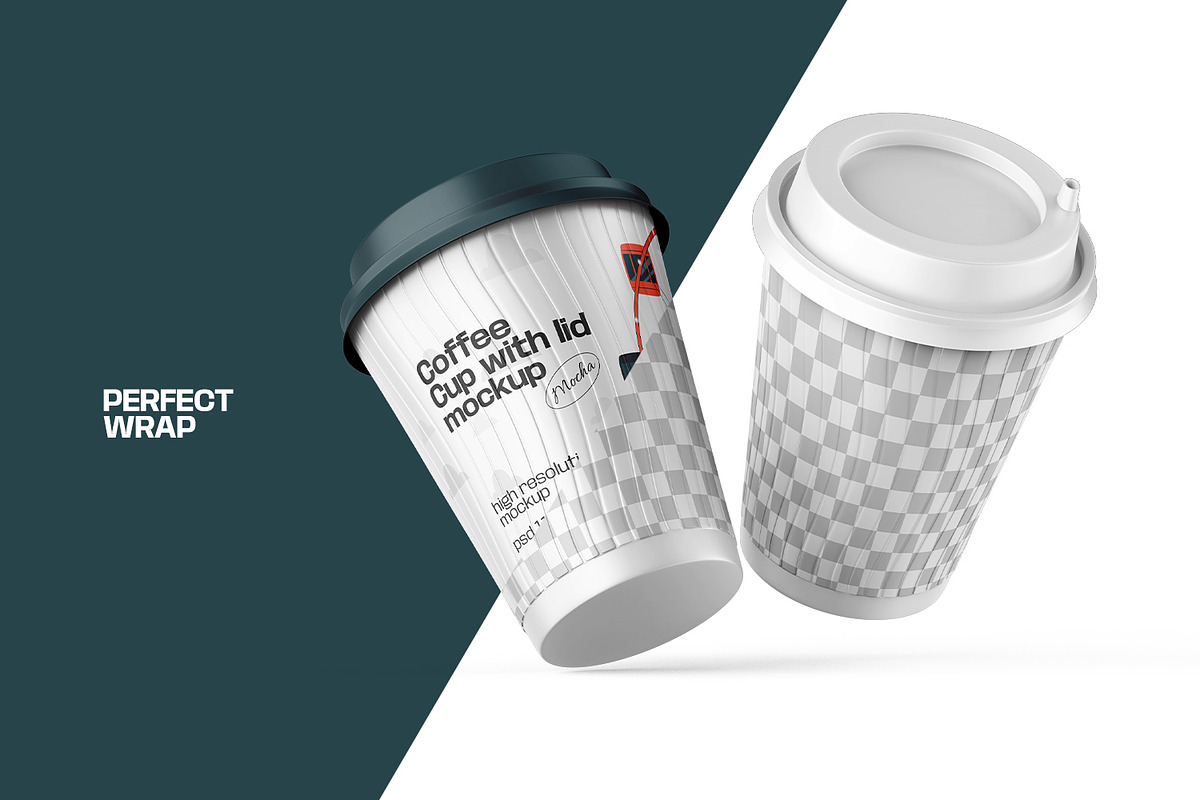 10款逼真一次性咖啡奶茶果汁外卖纸杯塑料杯设计展示效果图PSD样机模板Reusable Coffee Cup Mockup , sucaiwan.com