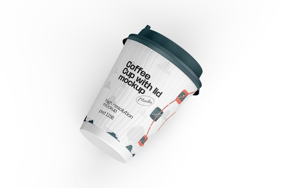 10款逼真一次性咖啡奶茶果汁外卖纸杯塑料杯设计展示效果图PSD样机模板Reusable Coffee Cup Mockup , sucaiwan.com
