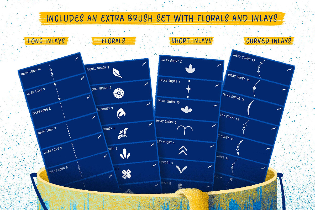 80+款粉笔蜡笔铅笔水墨花卉procreate笔刷画笔着色器设计素材 The KickOff Lettering Toolbox , 第8张-素材湾丨精选海外优质设计素材资源 80+款粉笔蜡笔铅笔水墨花卉procreate笔刷画笔着色器设计素材 The KickOff Lettering Toolbox , sucaiwan.com